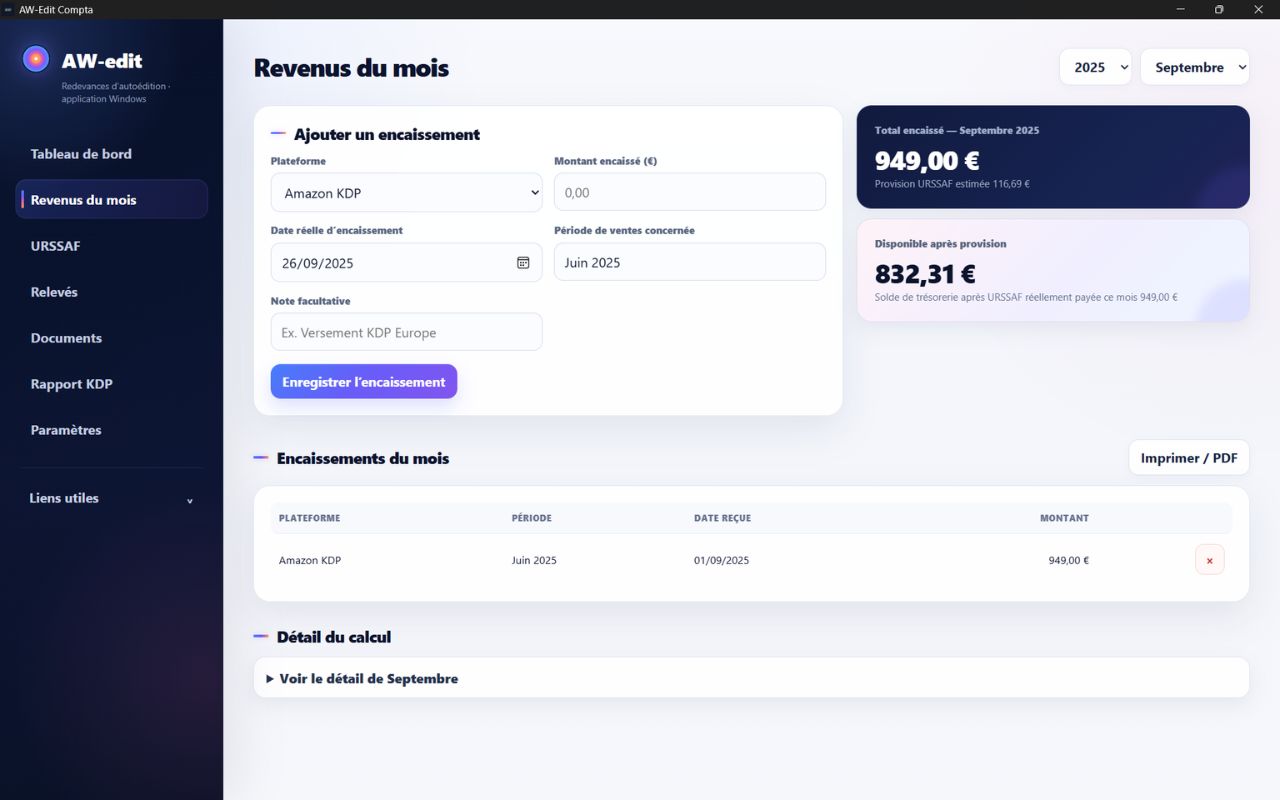 Tes encaissements au bon mois